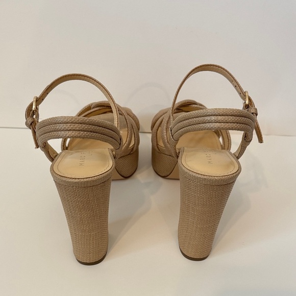 MARC FISHER Cairo Ankle Strap Platform Knotted Heels - Picture 3 of 6